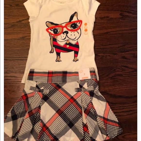 Gymboree Other - New with tags Gymboree tee and skort size 7